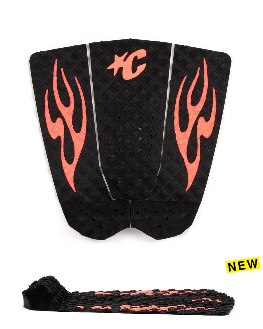 ノ*ド様 GRIFFIN　スラッシュカモ　グリフィン　Size34 Creatures Grom Griffin Colapinto Traction Pad - Black/Red Flames