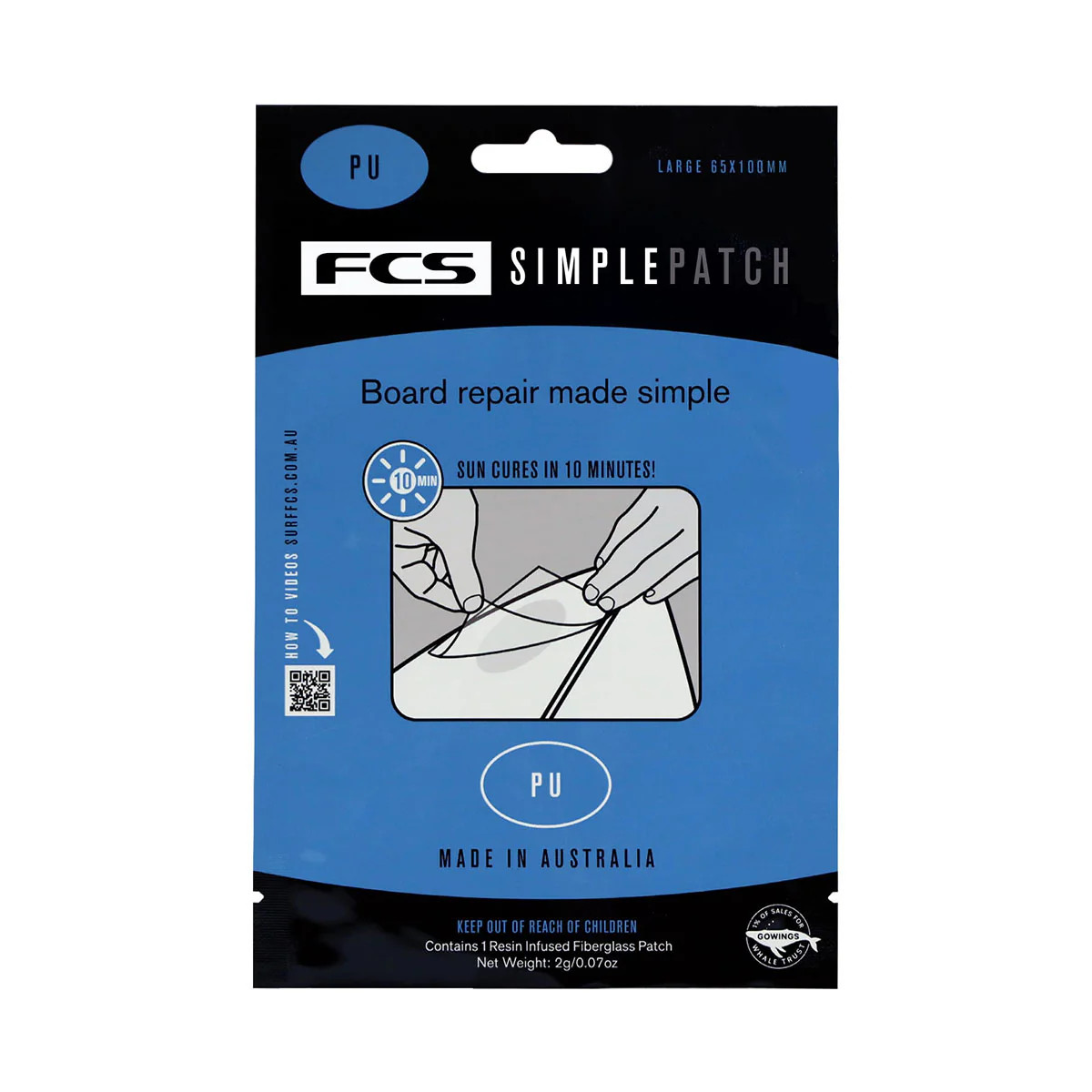 FCS Simple Surfboard Patch Repair - Regular Size - USEDSURF