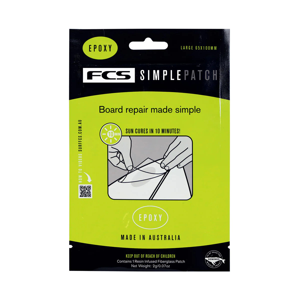 FCS Simple Surfboard Patch Repair - Regular Size - USEDSURF