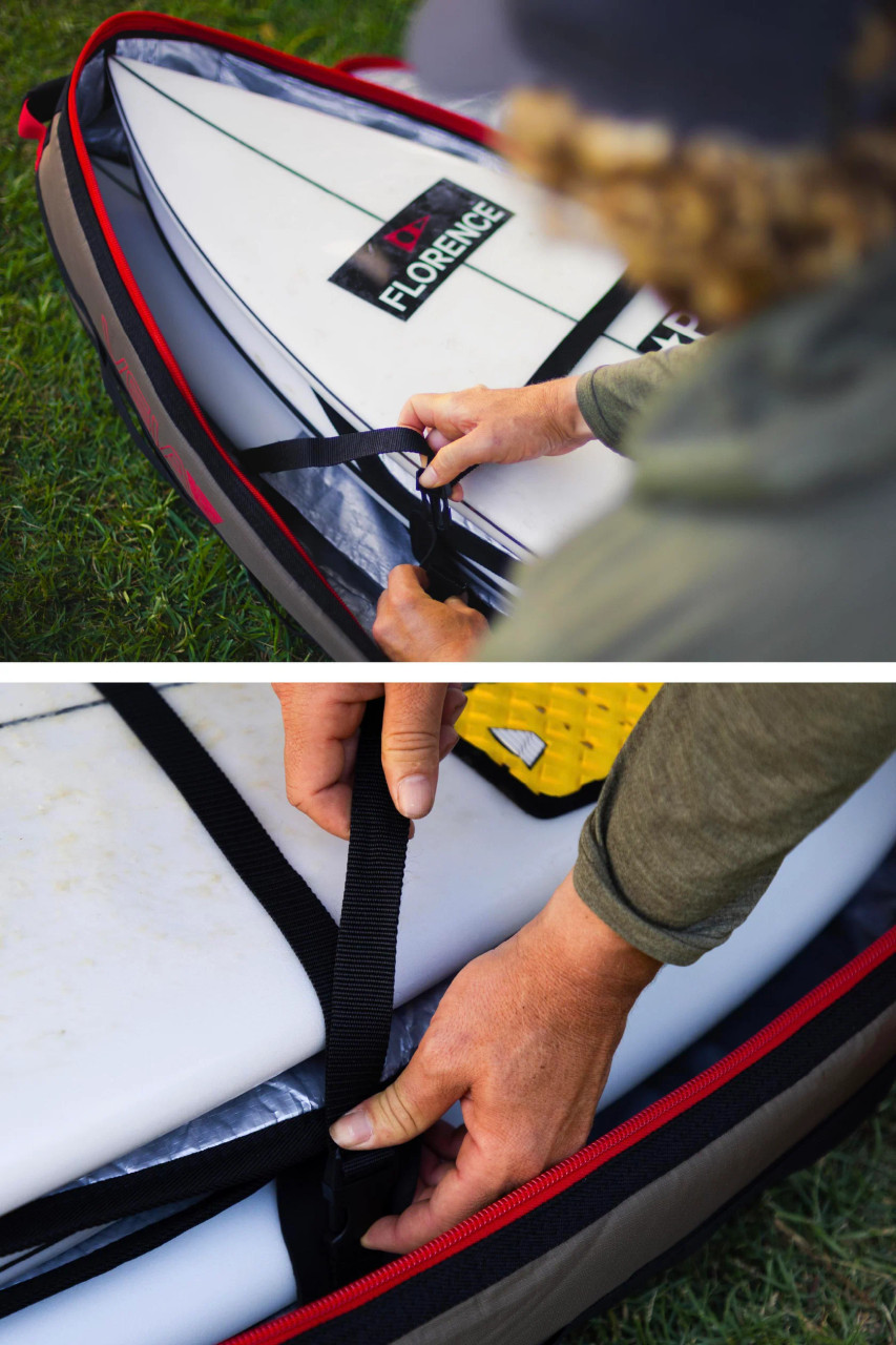 Veia Wheeled JJF 4 Board Travel Bag - Quadrant Material - USEDSURF Veia Wheeled JJF 4 Board Travel Bag - Quadrant Material - USEDSURF