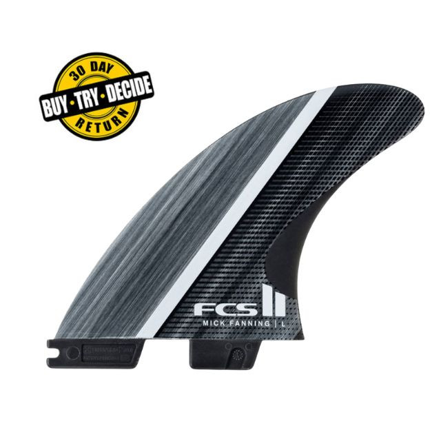 FCS MF Mick Fanning トライ　M タイムセール FCS II MF Mick Fanning Glass Fibre Fusion Tri Set - Smoke - USEDSURF