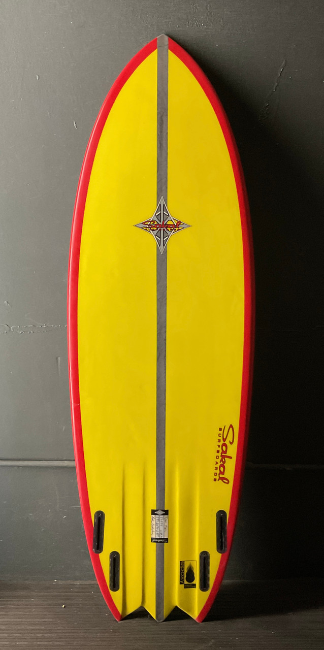 5'9” Sakal “Killer Fish” 39.39L Used Surfboard #44032 - USEDSURF