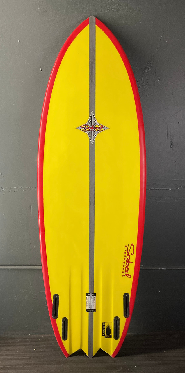 5'9” Sakal “Killer Fish” 39.39L Used Surfboard #44032 - USEDSURF