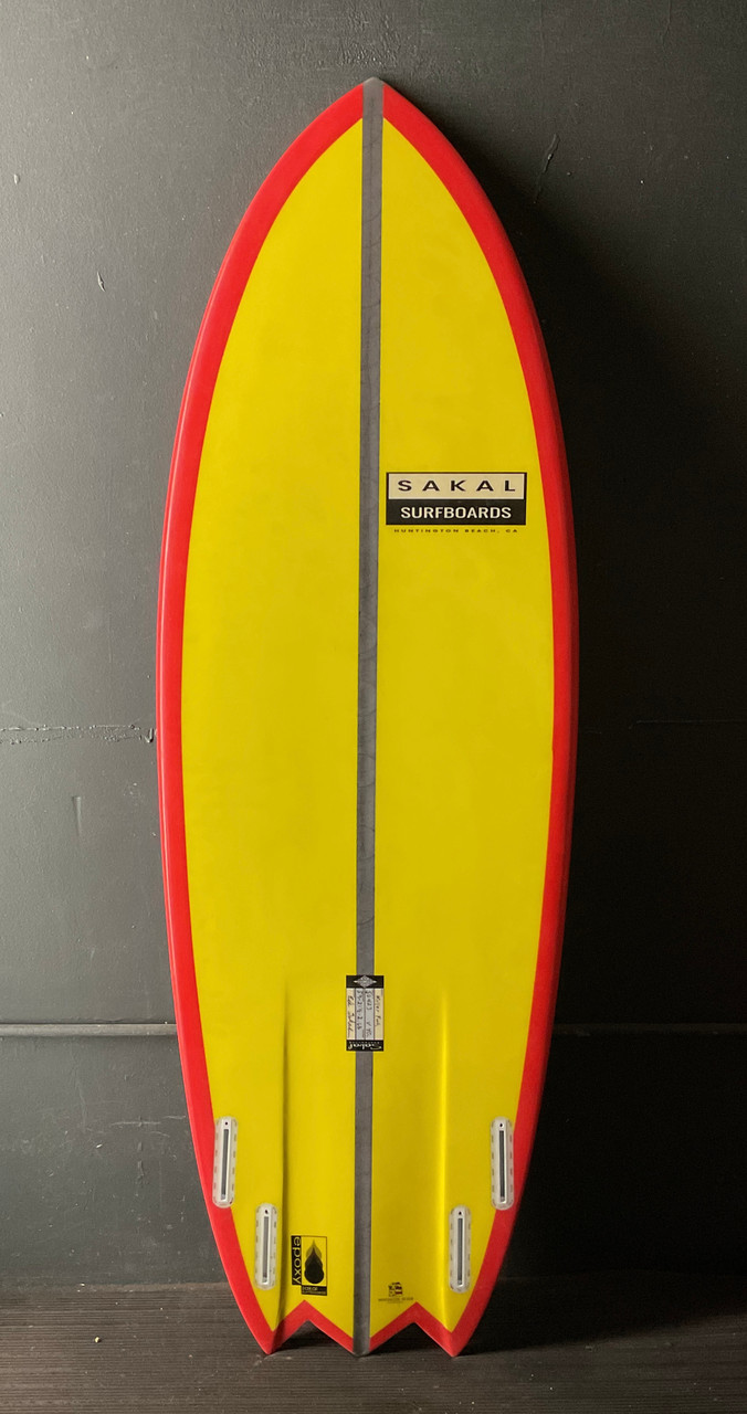 5'9” Sakal “Killer Fish” 40.0L Used Surfboard #44033 - USEDSURF