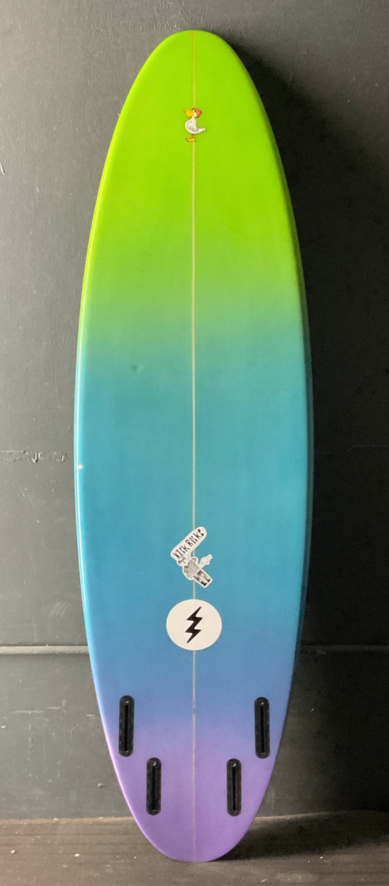 5'9 1/2” Barrett Miller “Quad” Used Surfboard #44315 - USEDSURF