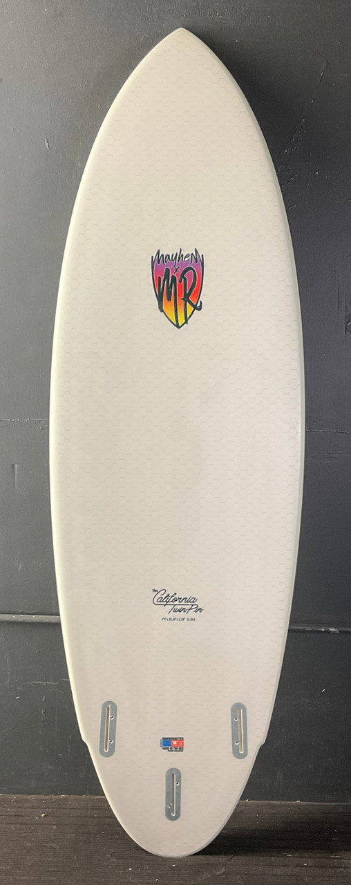 5'9” Mayhem/MR/Lib Tech “California Twin Pin” 32.0L Used Surfboard