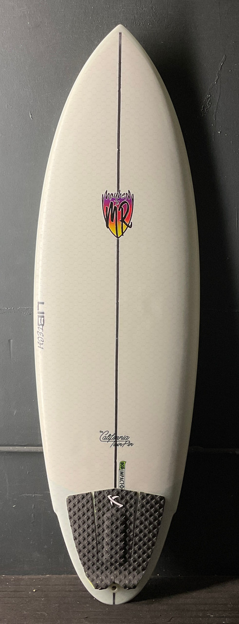 5'9” Mayhem/MR/Lib Tech “California Twin Pin” 32.0L Used Surfboard