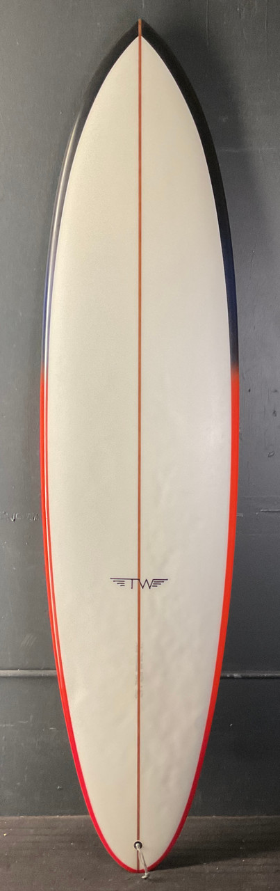 7'2” Tyler Warren “Twin Pin Custom” Used Surfboard #45041 - USEDSURF