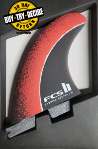 FCS II Gabriel Medina GM PC Aircore Tri Fins - Fireball