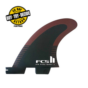 FCS II Pyzel Quad Rear Fin Set - USEDSURF
