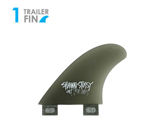True Ames Stussy Hitch Hiker Center Trailing Fin Fiberglass Twin Tab-Smoke True Ames Stussy Hitch Hiker Center Trailing Fin Fiberglass Twin Tab-Smoke