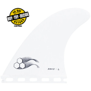 Dane Reynolds DD2 Fiberglass Tri Set Futures Compatible - White