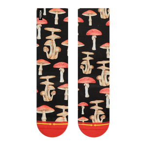 Merge4 MUSHROOMS CREW SOCKS WITH ART BY HANNA MINCK Merge4 MUSHROOMS CREW SOCKS WITH ART BY HANNA MINCK
