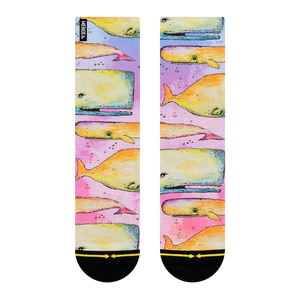 Merge4 WHALE WATERCOLOR CREW SOCKS WITH ART BY BAD OTIS LINK Merge4 WHALE WATERCOLOR CREW SOCKS WITH ART BY BAD OTIS LINK