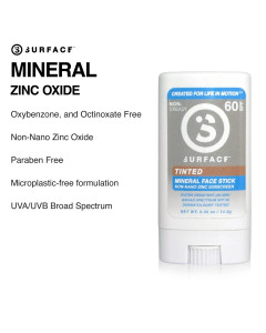 Surface SPF 60 Mineral Face Stick ( Tinted) .5 OZ