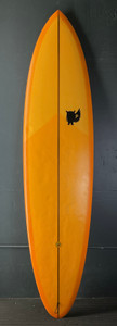 7’6” Piety “Fun Gun” Used Surfboard #44444