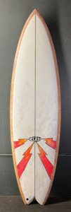 5’10” Clay Used Surfboard #44878
