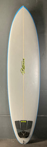 7’6” T. Patterson “Blue Fin” Used Surfboard #44914