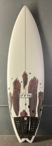 5’8” Slab “Quad” 28.9L Used Surfboard #44939