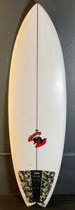 5'7" Cherry Bomb "Frenzy 5" 27.4L Used Surfboard #SH47209