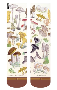 Merge4 Mushroom Crew Socks with Art by Liberty Graphics - Large