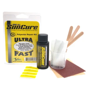 Ding All : Sun Cure Polyester Fiberglass Repair Kit - 2 oz.