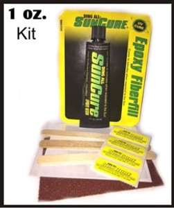 Sun Cure Mini Epoxy Fiberfill Ding Repair Kit 1oz Sun Cure Mini Epoxy Fiberfill Ding Repair Kit 1oz