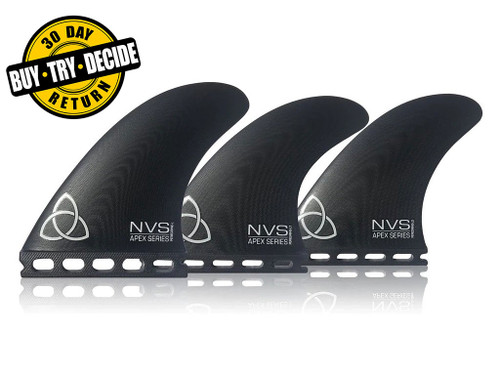 Naked Viking Surf (Futures Compatible) Taylor Knox Apex Tri New