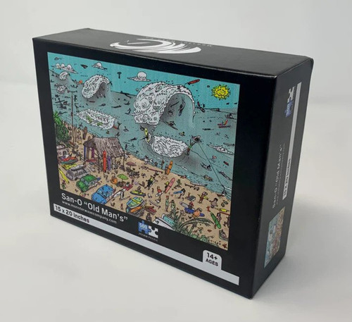 Surf City Tsunami Puzzle 500 pc by Madhouse Art Co. - USEDSURF
