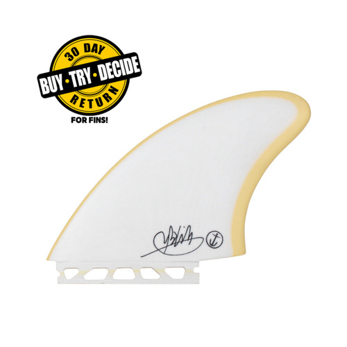 Captain Fin Mikey Feb Keel ST White - Closeout
