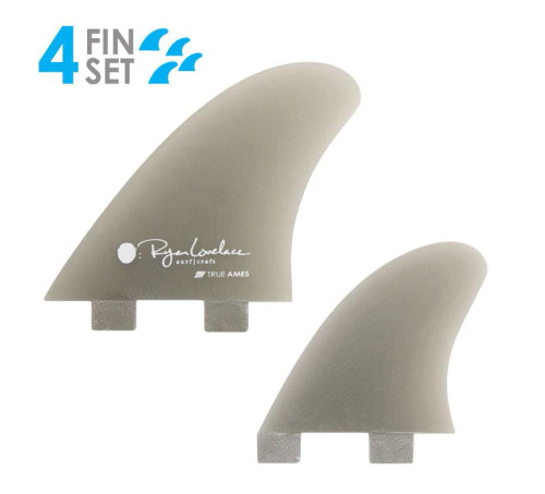 True Ames Lovelace Piggyback Fiberglass Keel Twin Tab - USEDSURF