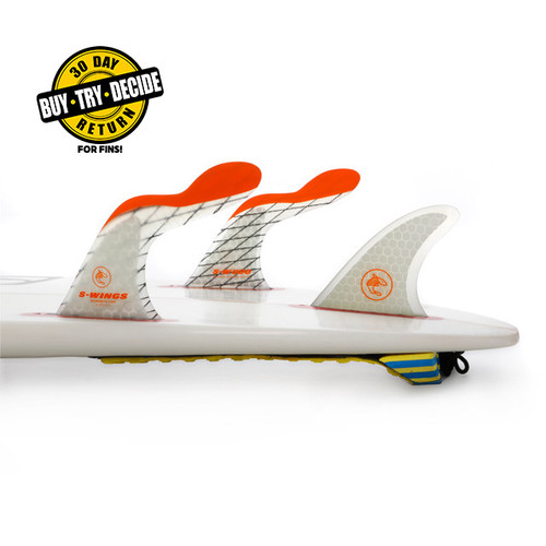 FCS1用　S-wing fin 520ツインフィン Twin 520 Verte - S-Wings