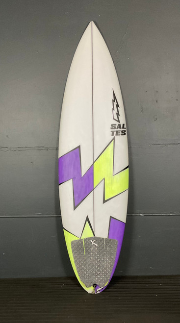 5’7” Saltes “Purp Green” 22.6L Used Surfboard #38073