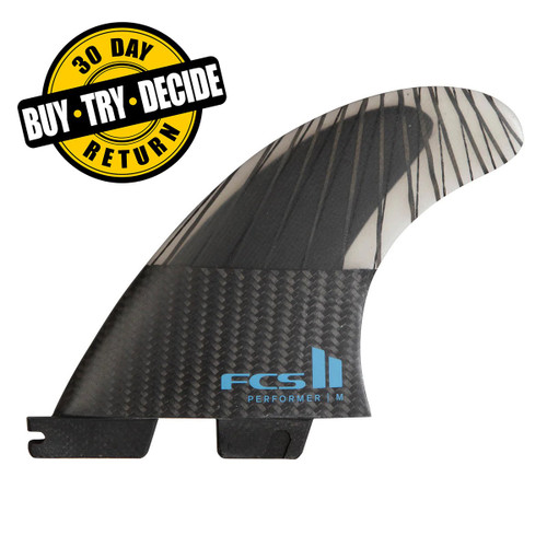 サーフィン・ボディボード FCS IIPerformer PC Medium Tranquil Blue FCS II Performer PC Tri Fins - FCS UK