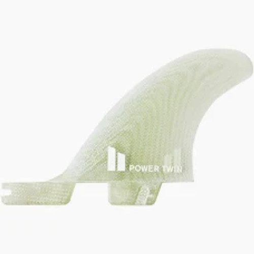 FCS II Power Twin Center Stabilizer Fin - Clear