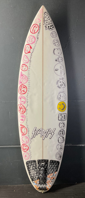 5’9” Stamps “Apex” Used Surfboard #44457