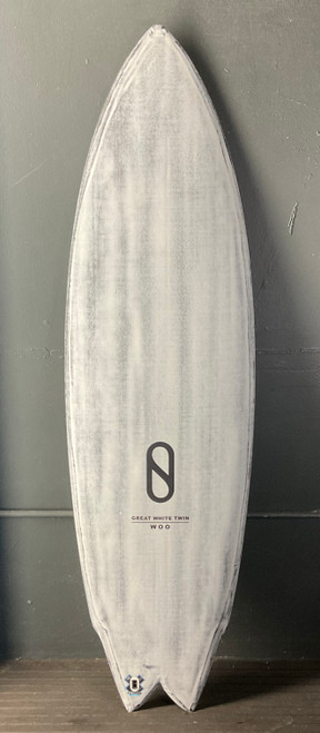 5’8” Firewire “Great White Twin” 29.0L New Surfboard #44532