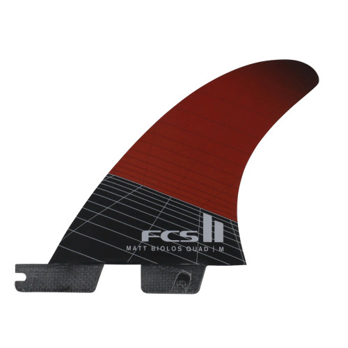 FCS II Matt Biolos Driver PC Carbon Quad Rear Fin Set