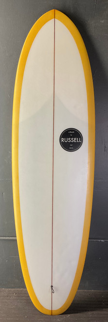 6’8” Russell “Retro Single Fin” Used Surfboard #46179
