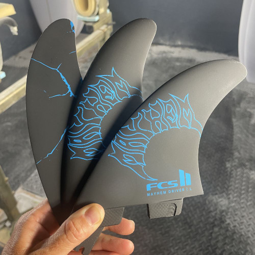 FCS II Mayhem Driver PC Carbon Tri Fin Set