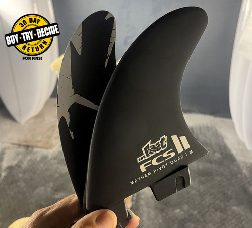 FCS II Mayhem Pivot PC Carbon Quad Rear Fin Set