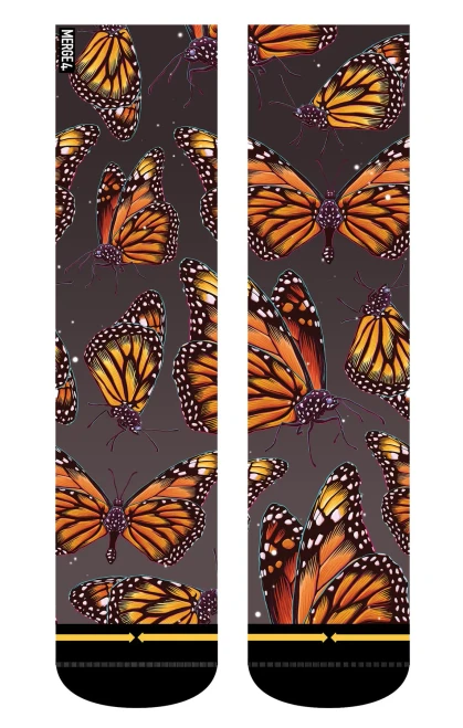 Merge4 Slogan Butterfly Frenzy Crew - Large