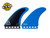 Naked Viking Surf (Futures Compatible) Stu Kenson Apex Twinzer 0 Degree Canards Fin Set