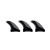 Firewire Velox Tri Fin Set - Futures Compatible