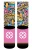 Merge4 Slogan Mushroom Crew Socks - Large