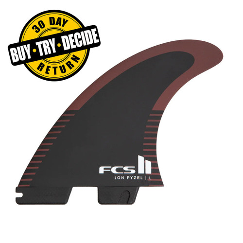 FCS II Pyzel PC Tri Black/Shiraz - USEDSURF