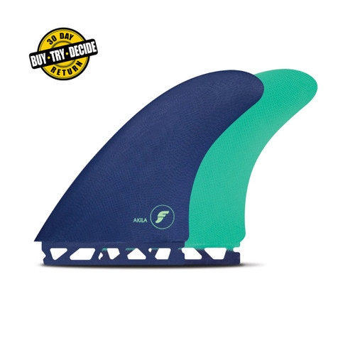 Futures Akila Fiberglass Twin Fin - USEDSURF