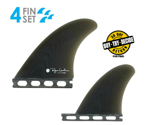 True Ames Lovelace Quad ST Fiberglass - Smoke - USEDSURF