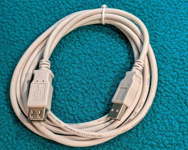 CL0015 - Cable, USB Type A  6 ft Extension