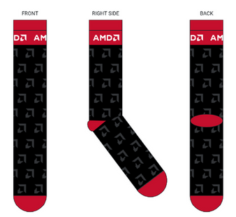 AMD Socks Red